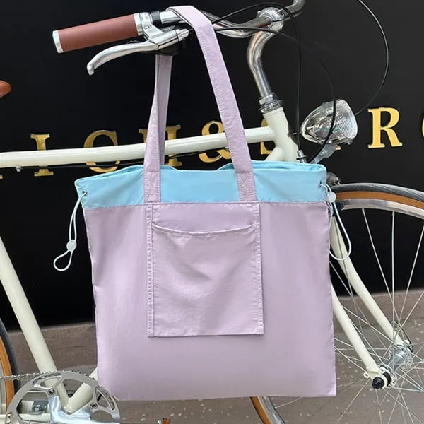 Foldable Drawstring Folding Shopping Bag