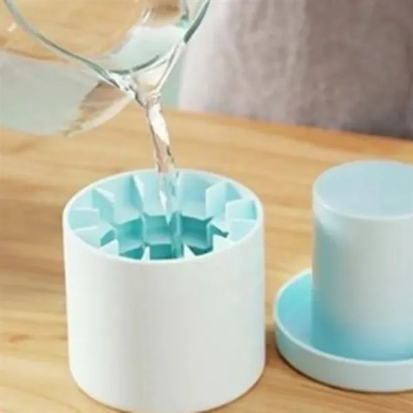 Silicone Round Bucket Tray Holds 60 Ice Cubes