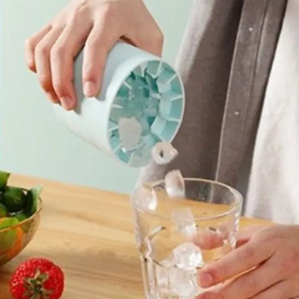 Silicone Round Bucket Tray Holds 60 Ice Cubes