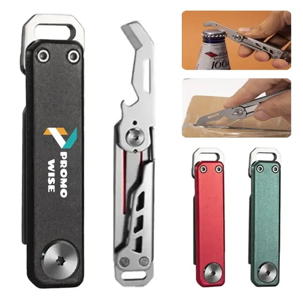 Portable Multi-Function Foldable Box Knife Keychain