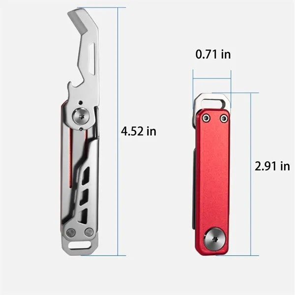 Portable Multi-Function Foldable Box Knife Keychain