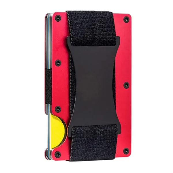 Metal Card Holder Rifd Anti-Theft Brush With Elastic Band