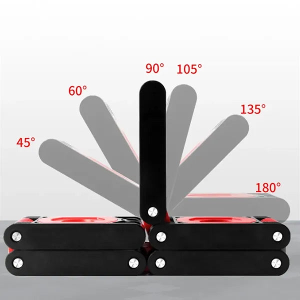 5 Fold Multi-Angle Measuring Ruler With Magnetic Suction