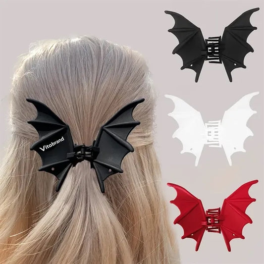 Metallic Matte Bat Hair Clip