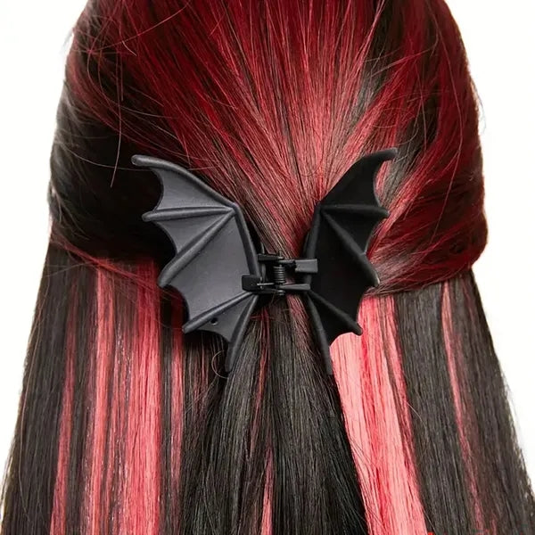 Metallic Matte Bat Hair Clip