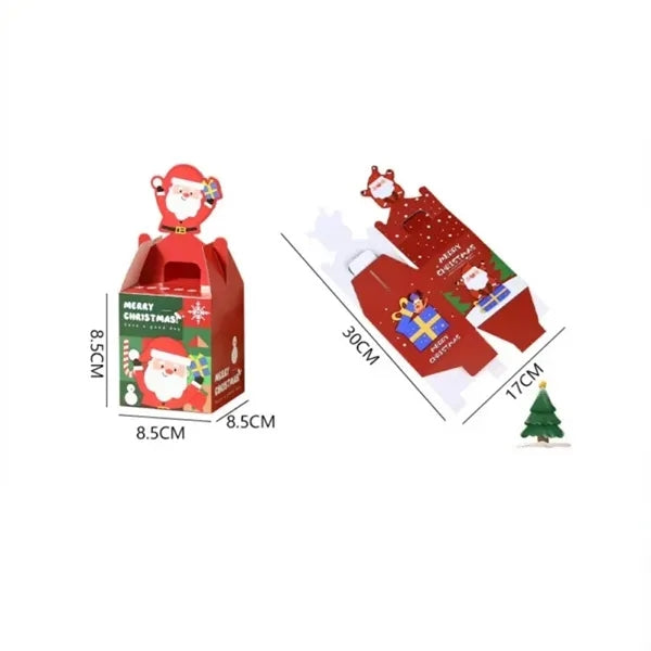 10 Pcs Christmas Safe Cookie Boxes