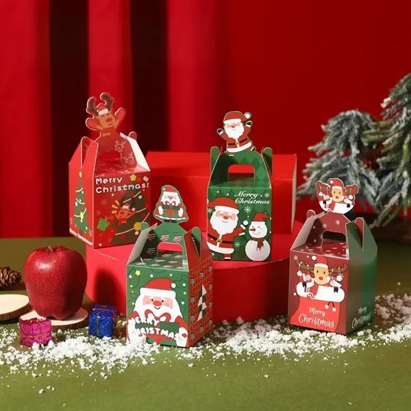 10 Pcs Christmas Safe Cookie Boxes