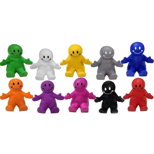 Fun Colorful Squeezable Smiley Face PU Mobile Phone Holder