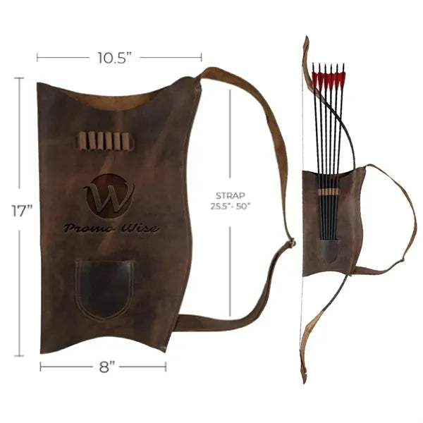 Archery Bow Rest With Arrow Slots Adjustable Shoulder Strap