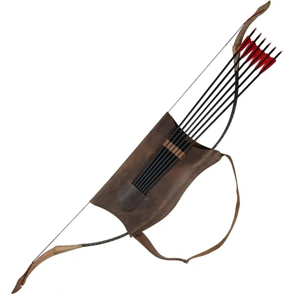 Archery Bow Rest With Arrow Slots Adjustable Shoulder Strap