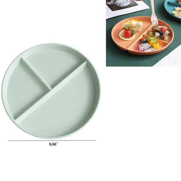 Wheat Straw Divided Plate
