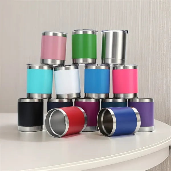 10oz Stainless Steel Tumbler with Slide Lid