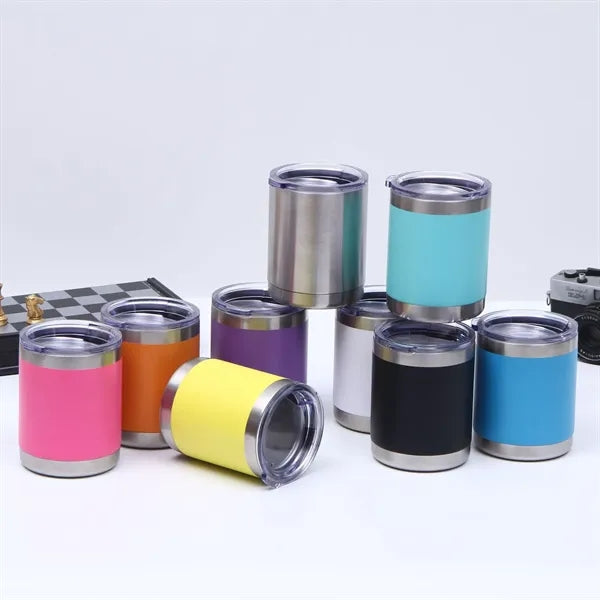 10oz Stainless Steel Tumbler with Slide Lid