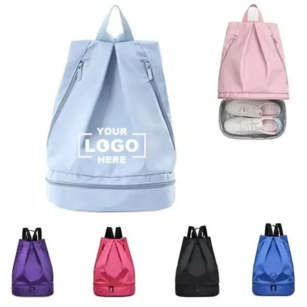 Fitness bag dry and wet separation