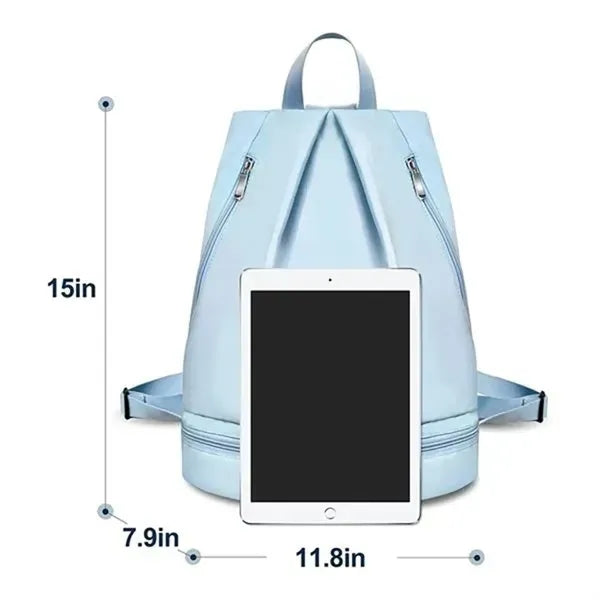 Fitness bag dry and wet separation