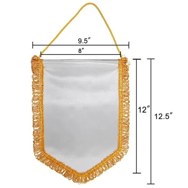 DIY Blank Pennant Soccer Baseball Football Rugby Club Flags
