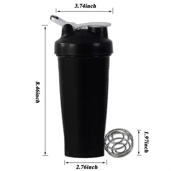 21 Oz. Plastic Shaker Bottles with Mixer
