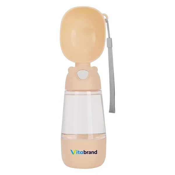 Portable Dog Water Bottle With Food Container