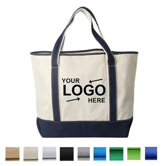 12 Oz Cotton Canvas Shopping Tote Bag