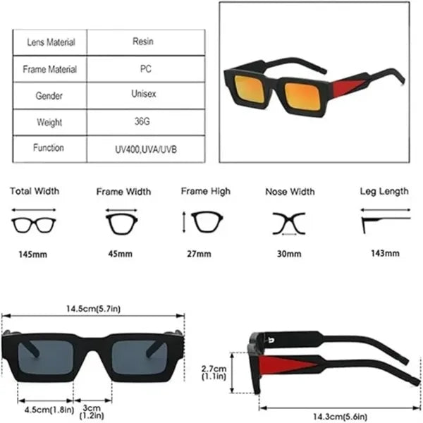 Retro Sunglasses for Outdoor Gradient