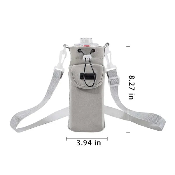 Travel sports waterproof water bottle holder with strap