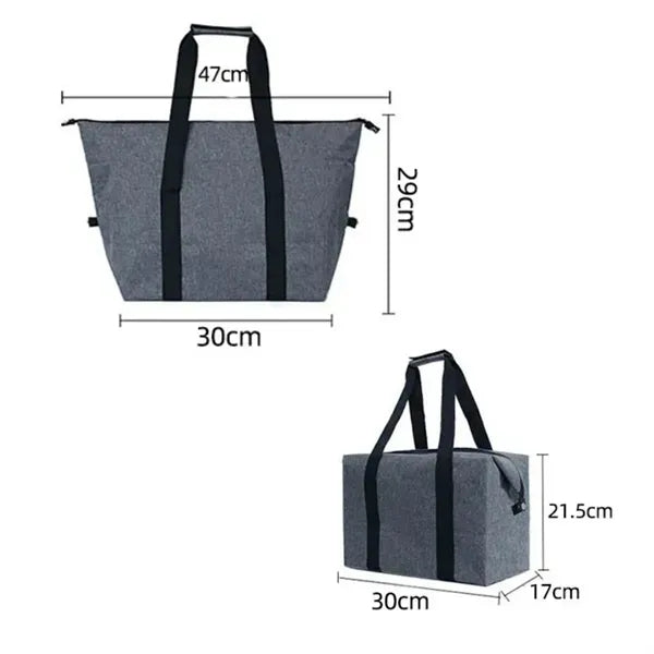 Foldable Mega Shopping Kooler Tote Bag Lunch Box