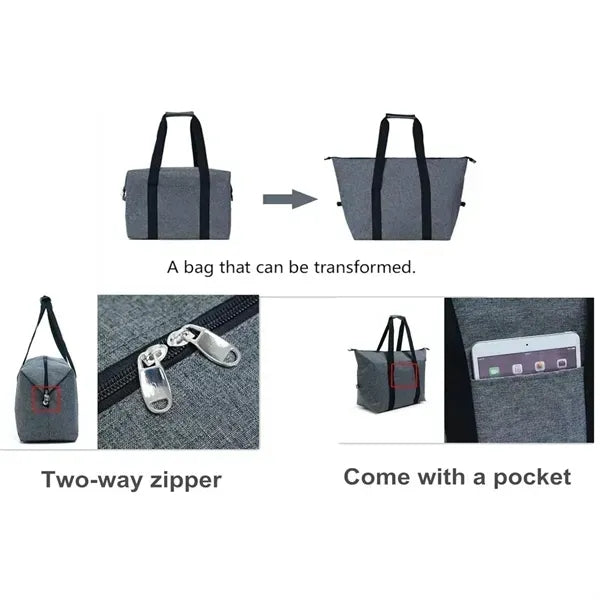 Foldable Mega Shopping Kooler Tote Bag Lunch Box
