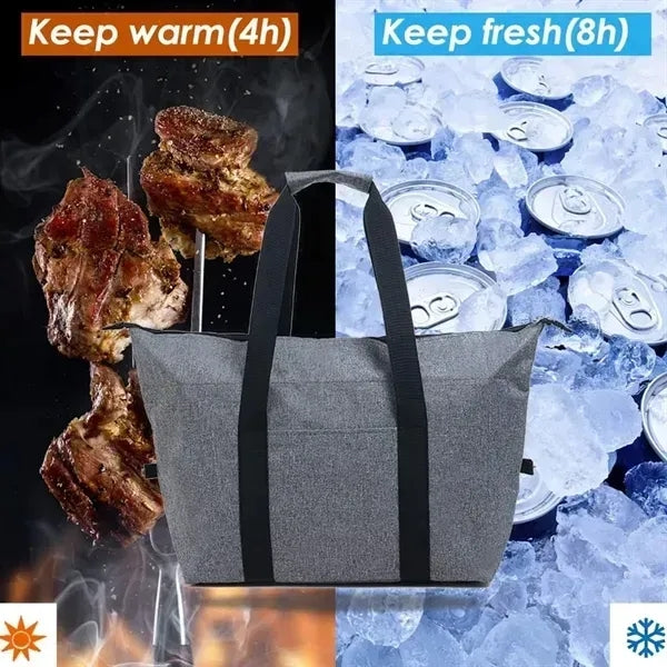 Foldable Mega Shopping Kooler Tote Bag Lunch Box