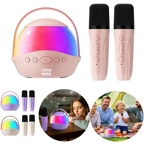 Wireless Bluetooth Karaoke Speaker with Dual Microphones