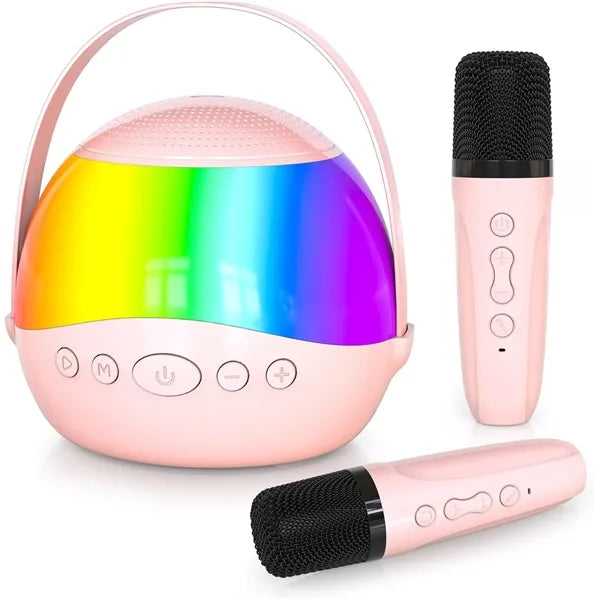 Wireless Bluetooth Karaoke Speaker with Dual Microphones
