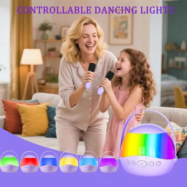 Wireless Bluetooth Karaoke Speaker with Dual Microphones