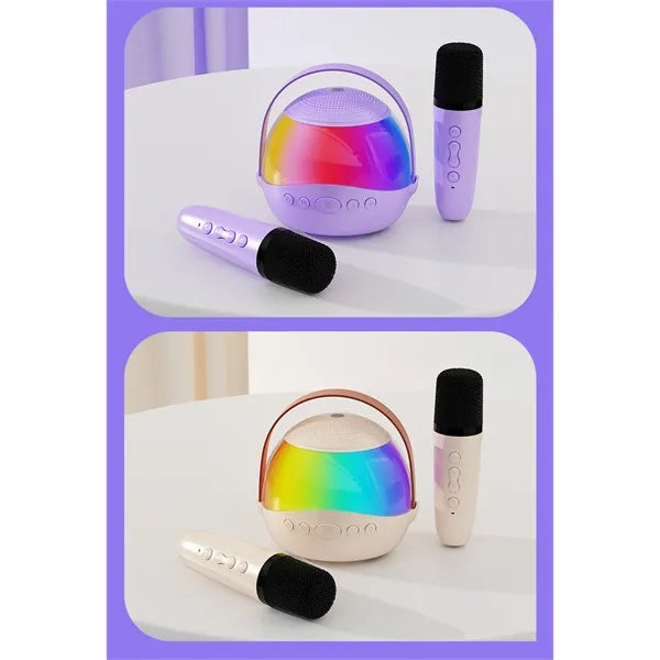 Wireless Bluetooth Karaoke Speaker with Dual Microphones