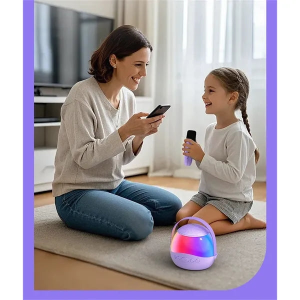 Wireless Bluetooth Karaoke Speaker with Dual Microphones
