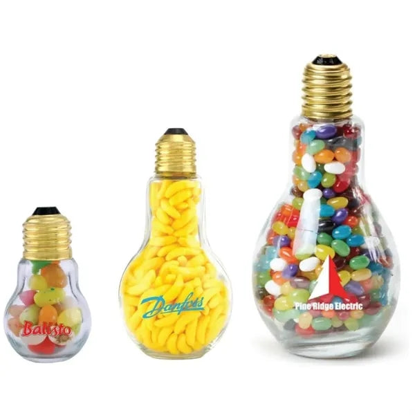 100ML Plastic Light Bulb Juice Drink Bottle Candy Decor Jar