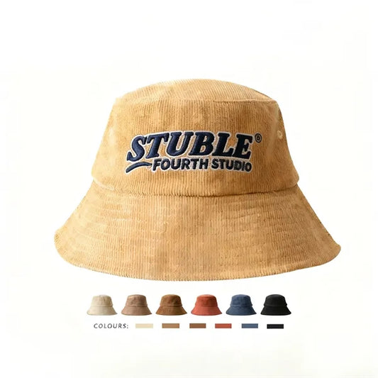 Corduroy fisherman hat