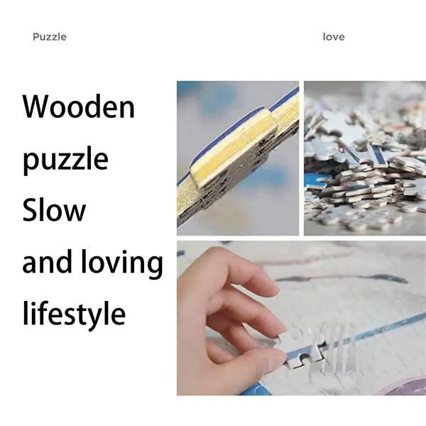 Jigsaw Puzzle Toy with Logo Design Print