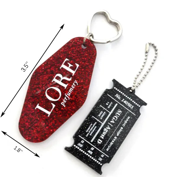 Acrylic Hotel Keychain Motel Key Tag