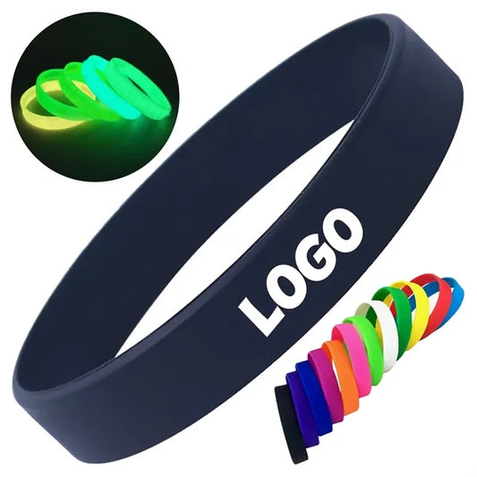 Glow In Dark Sports Wristband Durable Night Event Wear