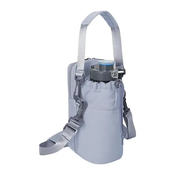 Water Bottle Carrier Strap Bag with Pocket for Storage