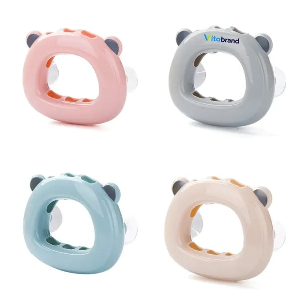Suction Toothbrush Holder,Cartoon Bear,Wall Mount