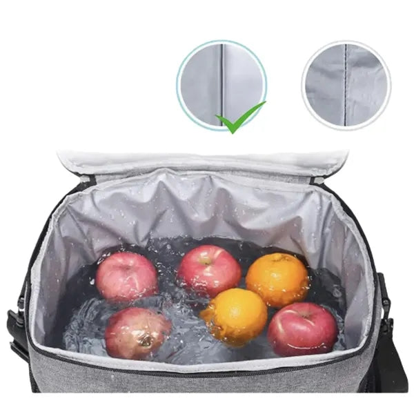Insulated Oxford Cloth Pearl Cotton PEVA Cooler Bag