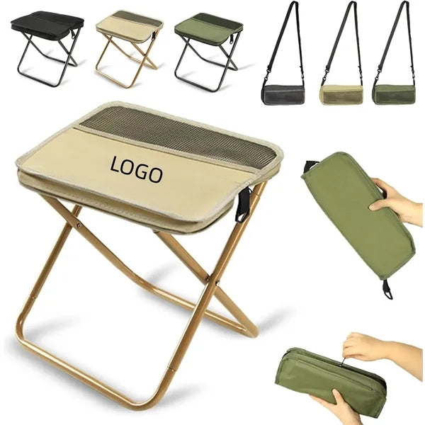 Portable Folding Camping Stool with Carry Bag