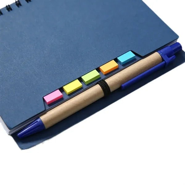 Spiral Notebook Notepad Memo Pad Sticky Notes With Pen
