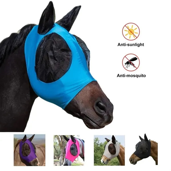 Horse Face Cover Mask with UV Insect Protection