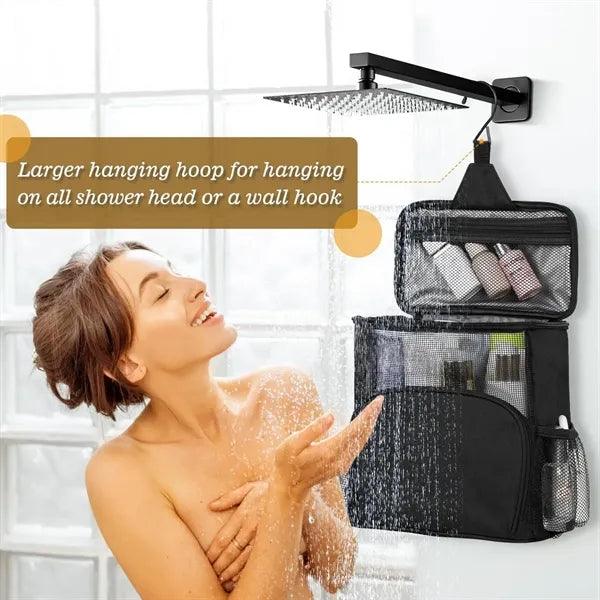 Hanging Mesh Shower Bag with Hook