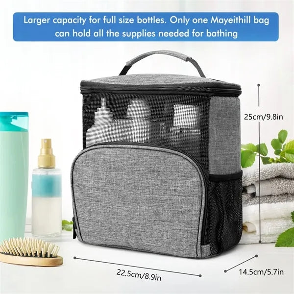 Hanging Mesh Shower Bag with Hook