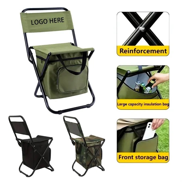 Camping Portable Folding Chair With Storage Bag