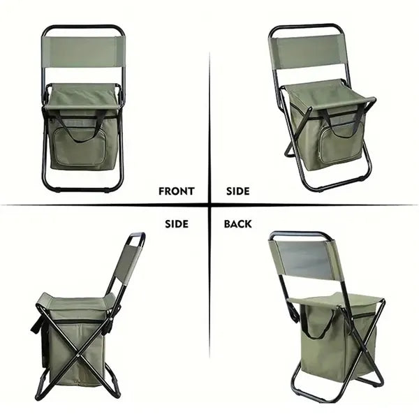 Camping Portable Folding Chair With Storage Bag