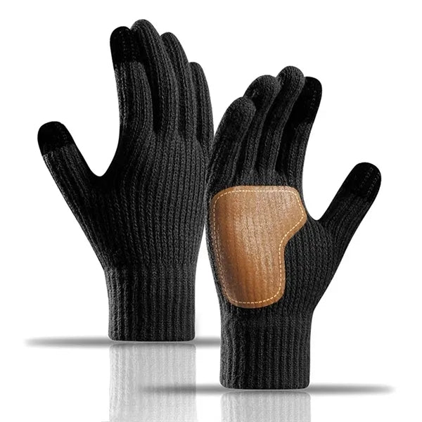 Touchscreen Knitted Winter Gloves with Elastic Cuff