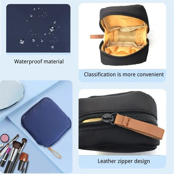 Travel portable waterproof mini cosmetic pouch makeup bag